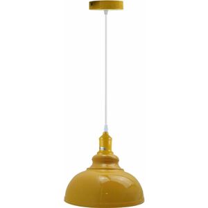 Borough Wharf Weatherford 1 - Light Single Dome Pendant Yellow 100cm H X 30cm W X 30cm D Borough Wharf Weatherford 1 - Light Single Dome Pendant Yellow 100cm H X 30cm W X 30cm D