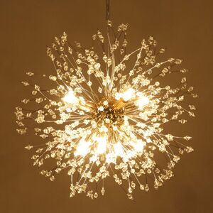 Etta Avenue Dandelion 8-Light Sputnik Crystal Chandelier Starburst Sunburst Ceiling Lighting Gold 40cm H X 40cm W X 40cm D Etta Avenue Dandelion 8-Light Sputnik Crystal Chandelier Starburst Sunburst Ceiling Lighting Gold 40cm H X 40cm W X 40cm D