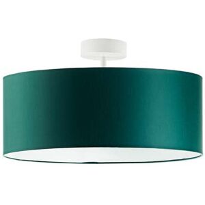 17 Stories Audriona 1-Light Semi Flush Mount White/Bottle Green 25cm H x 30cm W x 30cm D 17 Stories Audriona 1-Light Semi Flush Mount White/Bottle Green 25cm H x 30cm W x 30cm D