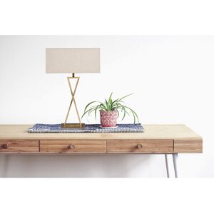 Metro Avory 64cm Rectangle Metal Narrow Table Lamp Antique/Beige 64cm H X 40cm W X 17cm D Metro Avory 64cm Rectangle Metal Narrow Table Lamp Antique/Beige 64cm H X 40cm W X 17cm D