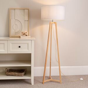 17 Stories Rhavyn 148cm Traditional Floor Lamp Natural/White 148cm H X 45cm W X 45cm D 17 Stories Rhavyn 148cm Traditional Floor Lamp Natural/White 148cm H X 45cm W X 45cm D