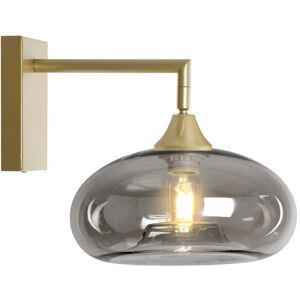 George Oliver Bonifacio 1-Light Sconce Smoke/Gold 30cm H X 10cm W X 24cm D George Oliver Bonifacio 1-Light Sconce Smoke/Gold 30cm H X 10cm W X 24cm D