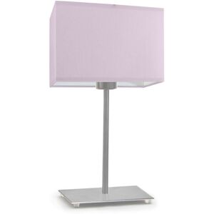 17 Stories Asaya 40cm Table Lamp Brushed Steel/Light Violet 40cm H X 20cm W X 20cm D 17 Stories Asaya 40cm Table Lamp Brushed Steel/Light Violet 40cm H X 20cm W X 20cm D