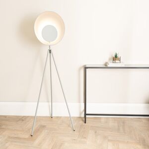 George Oliver Rockbridge Metal Integrated LED Tripod Metallic Shade Floor Lamp Grey 150cm H X 59cm W X 59cm D George Oliver Rockbridge Metal Integrated LED Tripod Metallic Shade Floor Lamp Grey 150cm H X 59cm W X 59cm D
