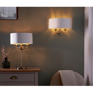 Fairmont Park Landover 50Cm Table Lamp Antique Brass/Vintage White 50cm H X 32cm W X 32cm D Fairmont Park Landover 50Cm Table Lamp Antique Brass/Vintage White 50cm H X 32cm W X 32cm D