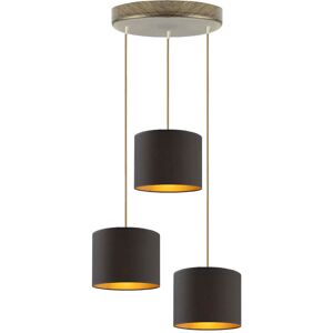 Canora Grey Ilana 3 - Light Drum Pendant Purple/Copper Canora Grey Ilana 3 - Light Drum Pendant Purple/Copper