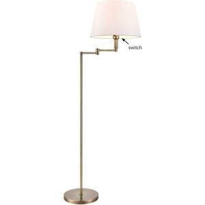 Canora Grey Alexea Antique Bronze Swing Arm Floor Lamp Polished 88.9cm H X 88.9cm W X 93.98cm D Canora Grey Alexea Antique Bronze Swing Arm Floor Lamp Polished 88.9cm H X 88.9cm W X 93.98cm D