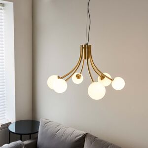 Fairmont Park Aletheia Bloom 6 Light Chandelier Satin Brushed Gold 37.5cm H X 68cm W X 68cm D Fairmont Park Aletheia Bloom 6 Light Chandelier Satin Brushed Gold 37.5cm H X 68cm W X 68cm D