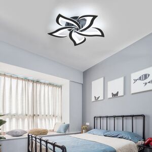 Ivy Bronx Rachna 5-head 60cm LED Integrated Semi Flush Mount Ceiling Light Black 8cm H X 60cm W X 60cm D Ivy Bronx Rachna 5-head 60cm LED Integrated Semi Flush Mount Ceiling Light Black 8cm H X 60cm W X 60cm D