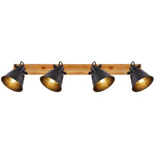 Rio Curtin 4-Light 7cm Ceiling Spotlight Brown/Black 24cm H X 7cm W X 82cm D Rio Curtin 4-Light 7cm Ceiling Spotlight Brown/Black 24cm H X 7cm W X 82cm D