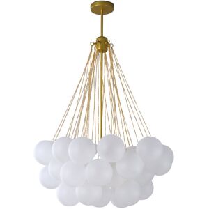 Ebern Designs Roert 3 - Modern Glass & Gold Chandelier – Elegant Cloud-Shaped Flush Mount Ceiling Light with E27 Bulbs for Dining Room, Bedroom, and Living Room Gold 40cm H x 60cm W x 60cm D Ebern Designs Roert 3 - Modern Glass & Gold Chandelier – Elegant Cloud-Shaped Flush Mount Ceiling Light with E27 Bulbs for Dining Room, Bedroom, and Living Room Gold 40cm H x 60cm W x 60cm D