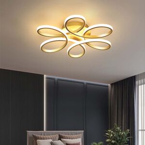 Wade Logan Innsbrook Modern Acrylic Light-adjusted Petal Ceiling Light 1-Light Semi Flush Mount Light Gold (Dimmable) 10cm H x 58cm W x 58cm D Wade Logan Innsbrook Modern Acrylic Light-adjusted Petal Ceiling Light 1-Light Semi Flush Mount Light Gold (Dimmable) 10cm H x 58cm W x 58cm D