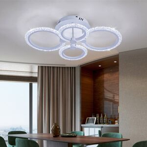 Canora Grey Adriell 4-Light 76cm LED Flush Mount White 15cm H X 76cm W X 56cm D Canora Grey Adriell 4-Light 76cm LED Flush Mount White 15cm H X 76cm W X 56cm D