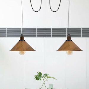 Longshore Tides 2-Way Retro Industrial Ceiling Cable E27 Hanging Lamp Pendant Light Brushed Copper 212.5cm H X 22cm W X 22cm D Longshore Tides 2-Way Retro Industrial Ceiling Cable E27 Hanging Lamp Pendant Light Brushed Copper 212.5cm H X 22cm W X 22cm D