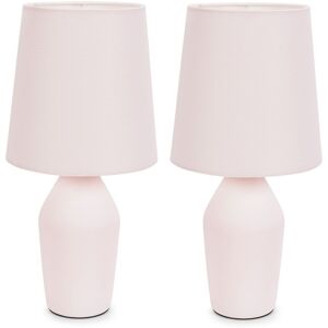 Metro Daiva Pair of Coffee Ceramic Table Lamps with Coffee Shades Blue 20.5cm H X 61cm D Metro Daiva Pair of Coffee Ceramic Table Lamps with Coffee Shades Blue 20.5cm H X 61cm D