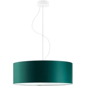17 Stories Aubryelle 3 - Light Drum Pendant White/Bottle Green 120cm H x 50cm W x 50cm D 17 Stories Aubryelle 3 - Light Drum Pendant White/Bottle Green 120cm H x 50cm W x 50cm D