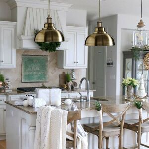 Borough Wharf Light Green Brass Dome Pendant – Industrial Modern Ceiling Light Fixture for Kitchen & Dining Green Brass 120cm H X 29cm W X 29cm D Borough Wharf Light Green Brass Dome Pendant – Industrial Modern Ceiling Light Fixture for Kitchen & Dining Green Brass 120cm H X 29cm W X 29cm D