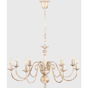 Marlow Home Co. Margarita 8 - Light Candle Style Chandelier Distressed White 80cm H X 80cm W Marlow Home Co. Margarita 8 - Light Candle Style Chandelier Distressed White 80cm H X 80cm W