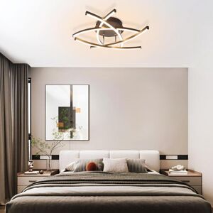Metro Ceiling lamp LED ceiling light living room - 32W dimmable kitchen lamp with remote control modern design living room lamp metal bedroom lamp hallway c Black 3.7cm H X 52cm W X 20cm D Metro Ceiling lamp LED ceiling light living room - 32W dimmable kitchen lamp with remote control modern design living room lamp metal bedroom lamp hallway c Black 3.7cm H X 52cm W X 20cm D