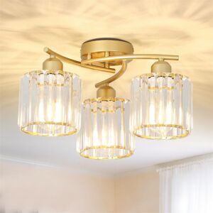 Fairmont Park Ceiling Lights Living Room, 3-Light Modern Crystal Chandeliers Ceiling Light Gold 20cm H X 40cm W X 40cm D Fairmont Park Ceiling Lights Living Room, 3-Light Modern Crystal Chandeliers Ceiling Light Gold 20cm H X 40cm W X 40cm D