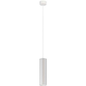 Metro Murdoch 1 - Light Single Cylinder Pendant White/Brushed Nickel 120cm H X 8.5cm W X 8.5cm D Metro Murdoch 1 - Light Single Cylinder Pendant White/Brushed Nickel 120cm H X 8.5cm W X 8.5cm D