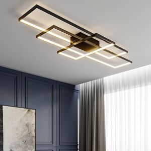 Wade Logan Raffa 3-Light Neutral Style Rectangular LED Semi Flush Mount Ceiling Light Black 9cm H x 110cm W x 50cm D Wade Logan Raffa 3-Light Neutral Style Rectangular LED Semi Flush Mount Ceiling Light Black 9cm H x 110cm W x 50cm D