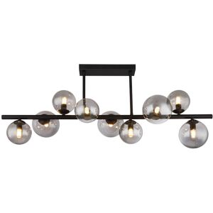 Corrigan Studio Crowther Glass Ceiling Spotlight Metall Black;Smoke Glass 35.8cm H X 30cm W X 87cm D Corrigan Studio Crowther Glass Ceiling Spotlight Metall Black;Smoke Glass 35.8cm H X 30cm W X 87cm D