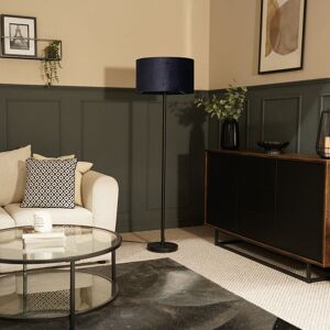 17 Stories Pearletta Floor Lamp Black/Blue 132cm H 17 Stories Pearletta Floor Lamp Black/Blue 132cm H