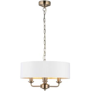 Fairmont Park Landover 3 Light Chandelier Antique Brass 23cm H X 45cm W X 45cm D Fairmont Park Landover 3 Light Chandelier Antique Brass 23cm H X 45cm W X 45cm D