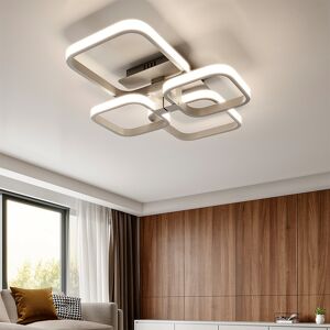 Ivy Bronx Contemporary LED Light-adjusted 4-Light Led Semi Flush Mount Aluminum 10cm H X 64cm W X 46cm D Ivy Bronx Contemporary LED Light-adjusted 4-Light Led Semi Flush Mount Aluminum 10cm H X 64cm W X 46cm D