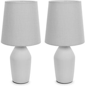 Metro Daiva Pair of Coffee Ceramic Table Lamps with Coffee Shades Pink 20.5cm H X 61cm D Metro Daiva Pair of Coffee Ceramic Table Lamps with Coffee Shades Pink 20.5cm H X 61cm D