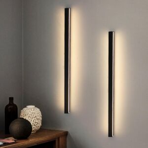 Metro Danazia LED Flush Mounted Sconce Matte Black 80cm Metro Danazia LED Flush Mounted Sconce Matte Black 80cm