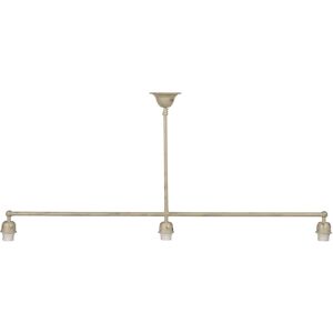 Borough Wharf San Pablo 3-Light Kitchen Island Pendant Cream and Silver 85cm H X 100cm W Borough Wharf San Pablo 3-Light Kitchen Island Pendant Cream and Silver 85cm H X 100cm W