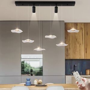 Blue Elephant 8-Light LED Kitchen Island Pendant Light,Modern Dimmable Chandelier with Spotlights for Dining Room Black 103.5cm W X 18cm D Blue Elephant 8-Light LED Kitchen Island Pendant Light,Modern Dimmable Chandelier with Spotlights for Dining Room Black 103.5cm W X 18cm D