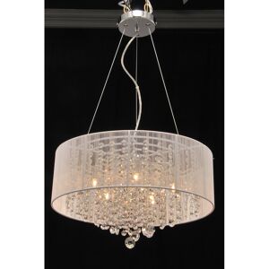 Rosdorf Park Sadler 5-Light Crystal Chandelier Chrome 15cm H X 45cm W X 45cm D Rosdorf Park Sadler 5-Light Crystal Chandelier Chrome 15cm H X 45cm W X 45cm D