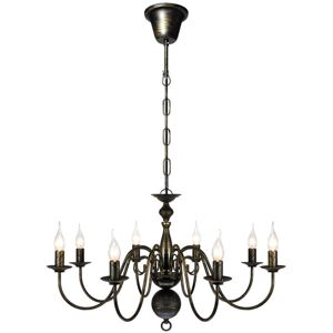 Lily Manor 8-Light Chandelier Black 45cm H X 80cm W X 93.5cm D Lily Manor 8-Light Chandelier Black 45cm H X 80cm W X 93.5cm D