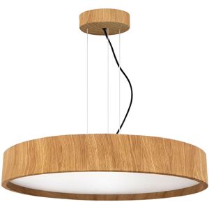 Ebern Designs Griffen 1-Light LED Drum Pendant Walnut 12cm H X 70cm W X 70cm D Ebern Designs Griffen 1-Light LED Drum Pendant Walnut 12cm H X 70cm W X 70cm D