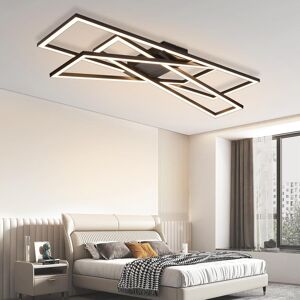Ivy Bronx Ceiling lamp LED ceiling light bedroom - black 45W living room lamp dimmable bedroom lamp with remote control modern design living room hallway lamp m Stainless Steel 5.3cm H X 75cm W X 23cm D Ivy Bronx Ceiling lamp LED ceiling light bedroom - black 45W living room lamp dimmable bedroom lamp with remote control modern design living room hallway lamp m Stainless Steel 5.3cm H X 75cm W X 23cm D