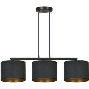Ebern Designs Eamie 3 - Light Kitchen Island Drum Pendant Black 100cm H X 72cm W X 20cm D Ebern Designs Eamie 3 - Light Kitchen Island Drum Pendant Black 100cm H X 72cm W X 20cm D