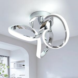 Blue Elephant Angstrom 1 - Light 28cm Unique/Statement Geometric LED Flush Mount Chrome 18cm H X 28cm W X 28cm D Blue Elephant Angstrom 1 - Light 28cm Unique/Statement Geometric LED Flush Mount Chrome 18cm H X 28cm W X 28cm D