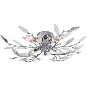 Rosdorf Park Maximus 4-Light Semi Flush Mount Polished Chrome 60cm W X 60cm D Rosdorf Park Maximus 4-Light Semi Flush Mount Polished Chrome 60cm W X 60cm D