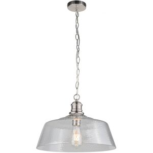 Highland Dunes Millar1 Light Pendant Antique Brass Satin Chrome 230cm H X 38cm W Highland Dunes Millar1 Light Pendant Antique Brass Satin Chrome 230cm H X 38cm W
