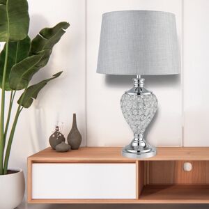 Etta Avenue Edie 57Cm Crystal Chrome Silver Modern Table Lamp Clear/Chrome 58cm H X 36cm W X 36cm D Etta Avenue Edie 57Cm Crystal Chrome Silver Modern Table Lamp Clear/Chrome 58cm H X 36cm W X 36cm D