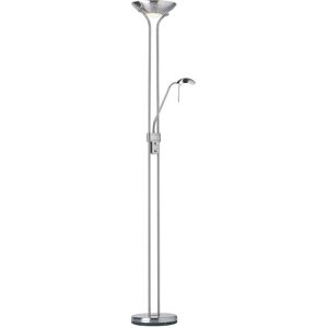 Corrigan Studio Cerdic 180cm Torchiere Floor Lamp Silver 180cm H X 25cm D Corrigan Studio Cerdic 180cm Torchiere Floor Lamp Silver 180cm H X 25cm D