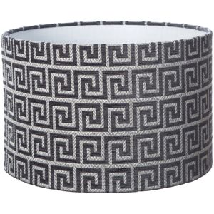 Fairmont Park Geometric 35.6cm Velvet Drum Lamp Shade Grey 90.42cm H X 90.42cm W X 90.42cm D Fairmont Park Geometric 35.6cm Velvet Drum Lamp Shade Grey 90.42cm H X 90.42cm W X 90.42cm D