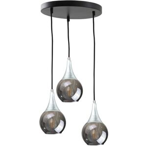 George Oliver Lacrima Smoky/gold 3-light Pendant Grey/Black/Silver 29cm H X 30cm W X 30cm D George Oliver Lacrima Smoky/gold 3-light Pendant Grey/Black/Silver 29cm H X 30cm W X 30cm D