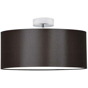17 Stories Audriona 1-Light Semi Flush Mount Chrome/Brown 30cm H x 40cm W x 40cm D 17 Stories Audriona 1-Light Semi Flush Mount Chrome/Brown 30cm H x 40cm W x 40cm D