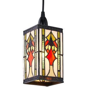 Ophelia & Co. 10cm Glass Square Pendant Shade Black;Orange 19cm H X 10cm W X 10cm D Ophelia & Co. 10cm Glass Square Pendant Shade Black;Orange 19cm H X 10cm W X 10cm D