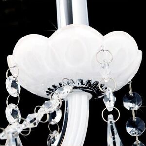 Rosdorf Park Mayflower 2 - Light Dimmable White Candle Wall Light 45cm H X 55cm W X 25cm D Rosdorf Park Mayflower 2 - Light Dimmable White Candle Wall Light 45cm H X 55cm W X 25cm D