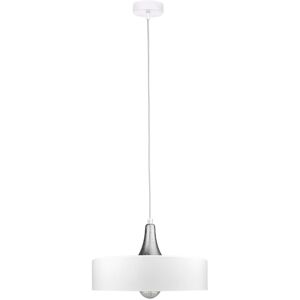 Latitude Run Cajigas 1-Light Drum Pendant White/Silver 20cm H X 30cm W Latitude Run Cajigas 1-Light Drum Pendant White/Silver 20cm H X 30cm W